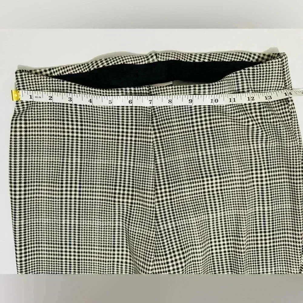 Jules & Leopold Stretch Plaid Pants/Leggings, Size Medium, Brown/Tan/Cream - Picture 4 of 11